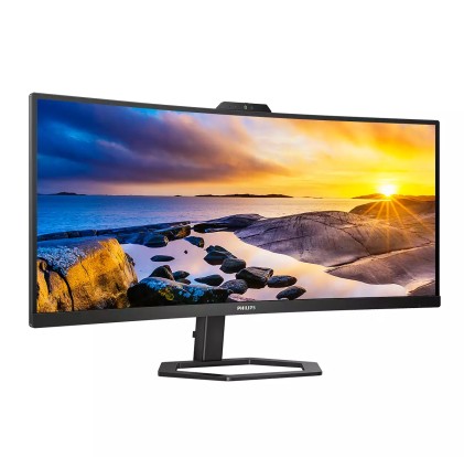 Philips Monitor Curvo 34 Wled Va 21:9 Uwqhd 4Ms, Dp/Hdmi, Usb-C Docking, Webcam, Reg Altezza, Multim