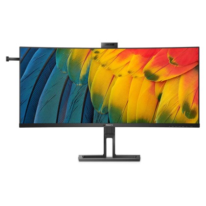 Philips Monitor Curvo 40 Wled Ips 21:9 Wuhd 4Ms, Dp/Hdmi, Usb-C Docking, Webcam, Reg Altezza, Multim