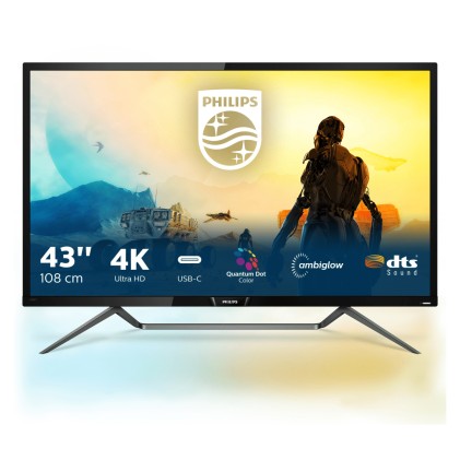 Philips Monitor 43 Mva Hdr 1000 1000Cdm 4K Multiview Usb-C Momentum Line Gaming Dts Sound