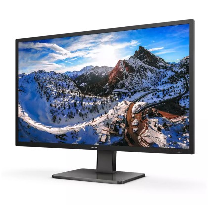 Philips Monitor 42,5 Led Va 16:9 4K Uhd 4Ms 400 Cdm, Dp/Hdmi Hub Usb-C, Pivot, Multimediale