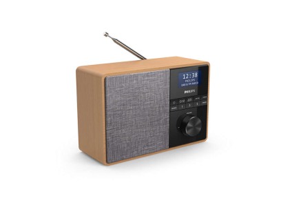 Radio Philips Tar5505 10 Legno E Silver