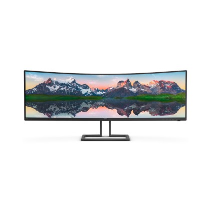 Philips Monitor Curvo 49 Led Va 16:9 5120X1440 4Ms 165Hz 550 Cdm, Usb-C Hub, Altezza, Dp/Hdmi, Multimediale