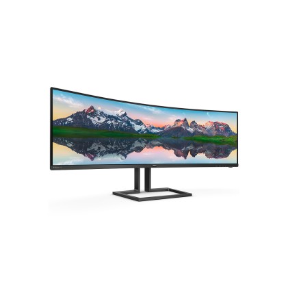 Philips Monitor Curvo 49 Led Va 16:9 5120X1440 4Ms 165Hz 550 Cdm, Usb-C Hub, Altezza, Dp/Hdmi, Multimediale