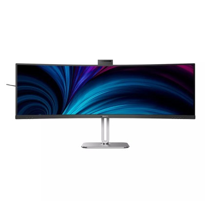 Philips Monitor Curvo 49 Led Va 32:9 4K Uhd 4Ms 450 Cdm, Reg Altezza, Usb-C Dock, Webcam, Dp/Hdmi