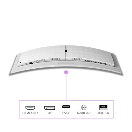 Philips Monitor Curvo 49 Oled Dual Qhd 32:9 0,03Ms, Usb-C Dock, Reg Altezza, Dp/Hdmi, Multimediale