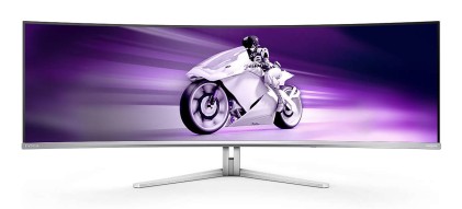 Philips Monitor Curvo 49 Oled Dual Qhd 32:9 0,03Ms 240 Hz 1000 Cdm, Usb-C Dock, Reg Altezza, Dp/Hdmi