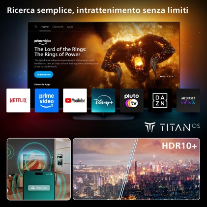 Tv 55 Philips Qled Smart Titan Hdr Uhd 4K Ambilight