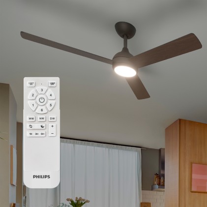 Philips Plafoniera con ventilatore Velyx, 32 W (ventilatore) + 24 W (luce)