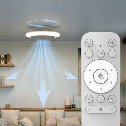 Philips Plafoniera con Ventilatore Amigo, 40 W (luce) + 20 W (ventilatore)