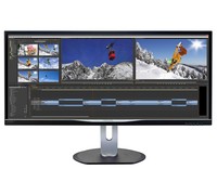 Philips Monitor 34", Led Ips, Ultrahd, 21:9, 3440X1440, 5Ms, 320 Cd/M, 178X178, Vga, Dvi-D, Hdmi, Display Port, Usb, Multimediale