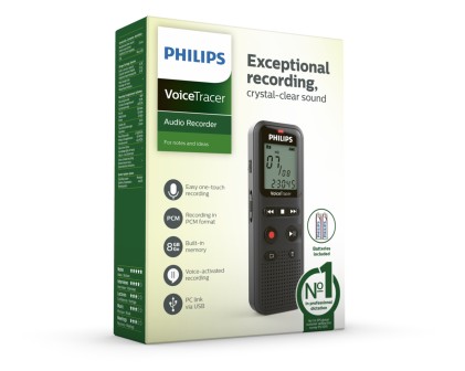 Philips VoiceTracer 8 kHz Nero