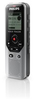 dittafoni Philips Voice Tracer 1200 Memoria interna e scheda di memoria Nero, Argento dittafono