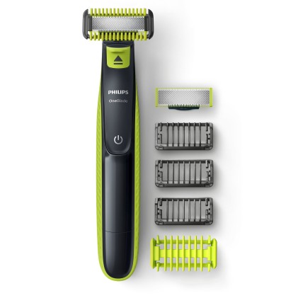 Rasoio Elettrico Philips Norelco OneBlade QP2620/20 Black/Green Lime