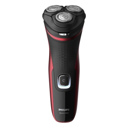 Rasoio Barba Philips S1333/41 Serie 1000 Nero E Rosso
