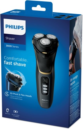 Rasoio Barba Philips S3333/54 Serie 3000 Nero