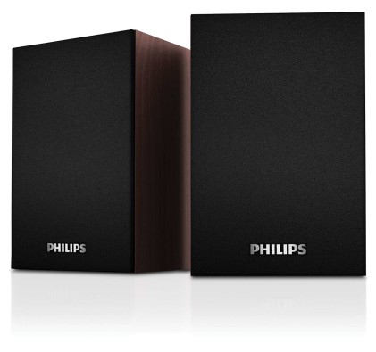 Speaker Philips Spa20/00 7W Usb Colore Legno Marrone