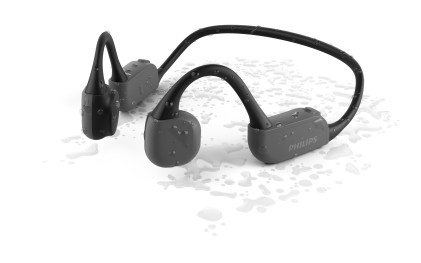Auricolari Microfono Bluetooth Philips Go A Conduzione Ossea Taa6606Bk