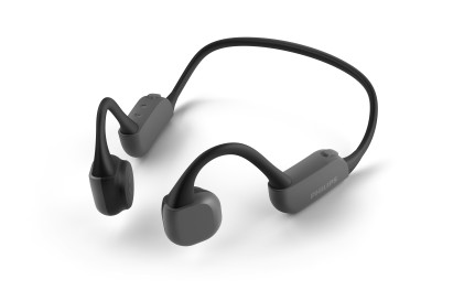 Auricolari Microfono Bluetooth Philips Go A Conduzione Ossea Taa6606Bk