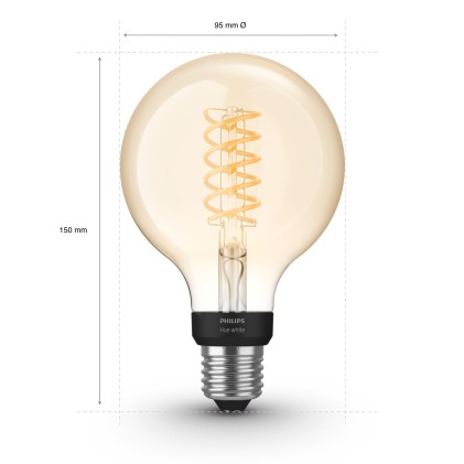 Lampadina Led Smart Philips Hue Single Filament Bulb G93 E27 871869968
