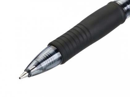 Penna Gel Roller Pilot G2 Retrattile - Ricaricabile - Punta a Sfera Rotonda 0.7mm - Linea 0.32mm - Impugnatura Ergonomica - Colore Nero