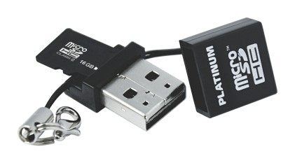 Memory Card MicroSD 16GB Platinum Multi Kit