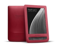 eBook Reader Pocketbook Touch Lux 3 ruby red inkl. Cover dots black