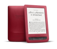 eBook Reader Pocketbook Touch Lux 3 ruby red inkl. Cover dots black