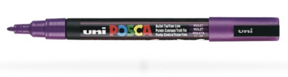 POSCA PC3M VT evidenziatore 1 pz Punta sottile Viola