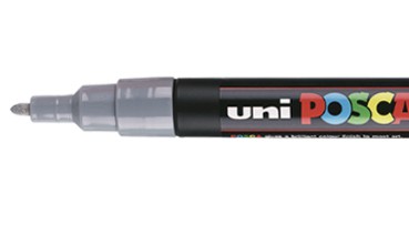 POSCA PC3M G evidenziatore 1 pz Fibre tip Grigio