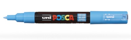 POSCA PC1MC BC evidenziatore 1 pz Punta sottile Azzurro