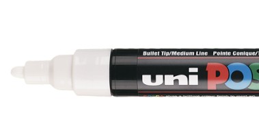 POSCA PC5M BL evidenziatore 1 pz Punta sottile Bianco