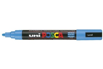 POSCA uni PC-5M evidenziatore 1 pz Tipo di punta Blu