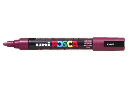 POSCA uni PC-5M evidenziatore 1 pz Tipo di punta Rosso