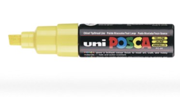 POSCA PC8K J evidenziatore 1 pz Giallo