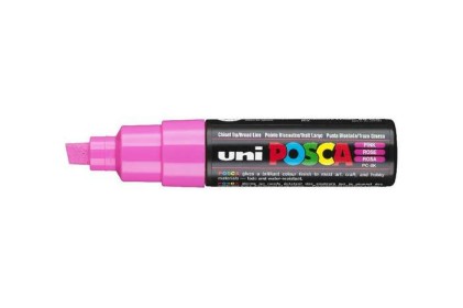POSCA uni PC-8K evidenziatore 1 pz Punta smussata Rosa