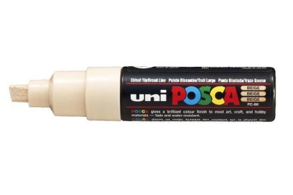POSCA uni PC-8K evidenziatore 1 pz Punta smussata Beige