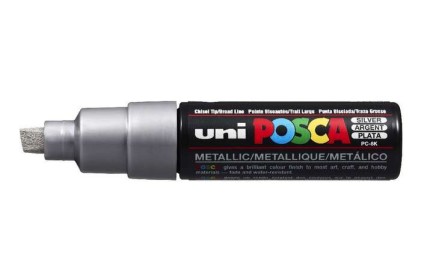 POSCA uni PC-8K evidenziatore 1 pz Punta smussata Argento