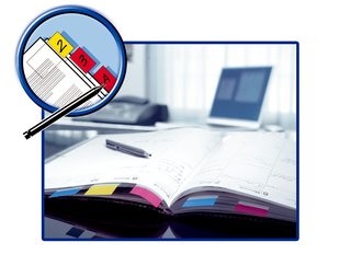 Post-It 680-23 intercalare Indice a linguetta vuota Poliestere Blu