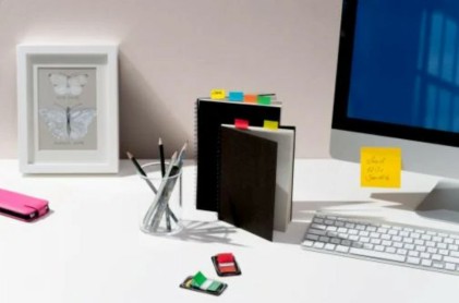 Post-It 680-P10+2 Indice a linguetta vuota Polistirolo Blu, Verde, Rosso, Giallo