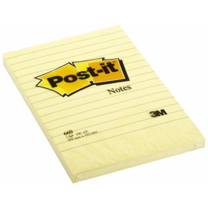 Post-It 660M etichetta autoadesiva Giallo 6 pz