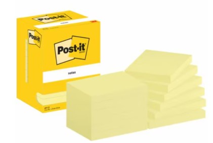 3M 7100290168 pouch autoadesiva Rettangolo Giallo 100 fogli Autoadesivo