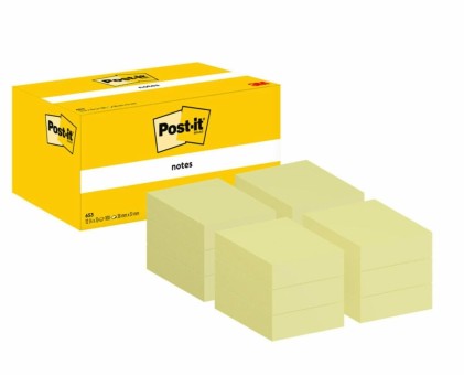 Post-It 7100296172 pouch autoadesiva Rettangolo Giallo 100 fogli Autoadesivo