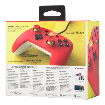 PowerA NSGP0200-01 periferica di gioco Rosso USB Gamepad Analogico Nintendo Switch, Nintendo Switch OLED