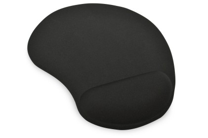 Tappetino Mouse Pad Silicone Black Poggiapolso