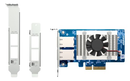 Qnap Scheda Di Rete Dual-Port (10Gbase-T) 10Gbe Network Expansion Card, Intel X710, Pcie Gen3 X4
