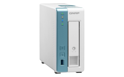 QNAP TS-131K server NAS e di archiviazione Alpine AL-214 Collegamento ethernet LAN Tower Bianco