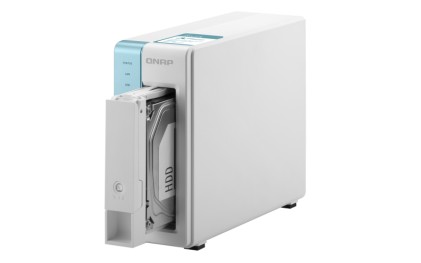 QNAP TS-131K server NAS e di archiviazione Alpine AL-214 Collegamento ethernet LAN Tower Bianco