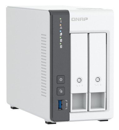 QNAP TS-216G server NAS e di archiviazione Tower Cortex-A Cortex-A55 4 GB HDD Bianco