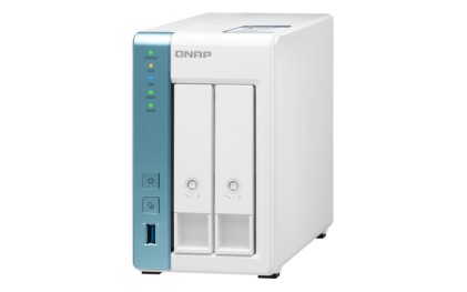 Qnap Nas Tower 2Bay 2.5"/3.5" Ssd/Hdd Sata, Al314 4Core 1.7Ghz, 2Gb Sodimm Ddr3L (Max 8Gb), 1X2.5Gbe + 1Xgbe Lan, 3Xusb 3.2, With Lockable Trays And Keys
