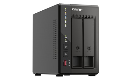 Nas Qnap Ts-253E Tower 2-Bay Cpu Celeron J6412 Dual Core + 8 Gb Ddr4 2X M.2 Gen.3X1 + 2X 2.5 Gbe